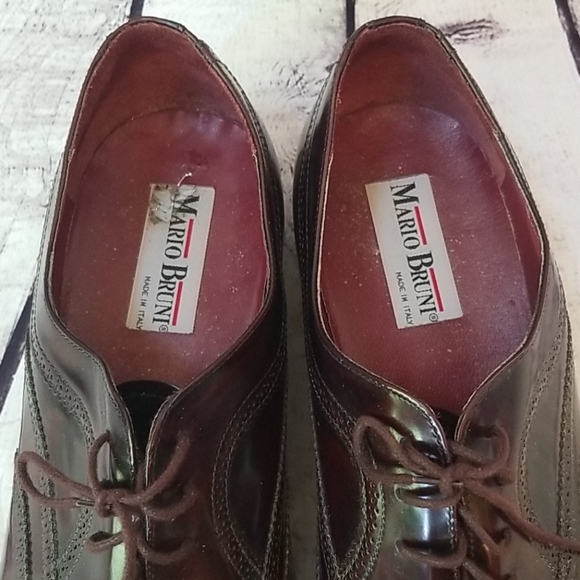 Mario Bruni Burgundy Martin Oxfords - 12W - EUC main image 4